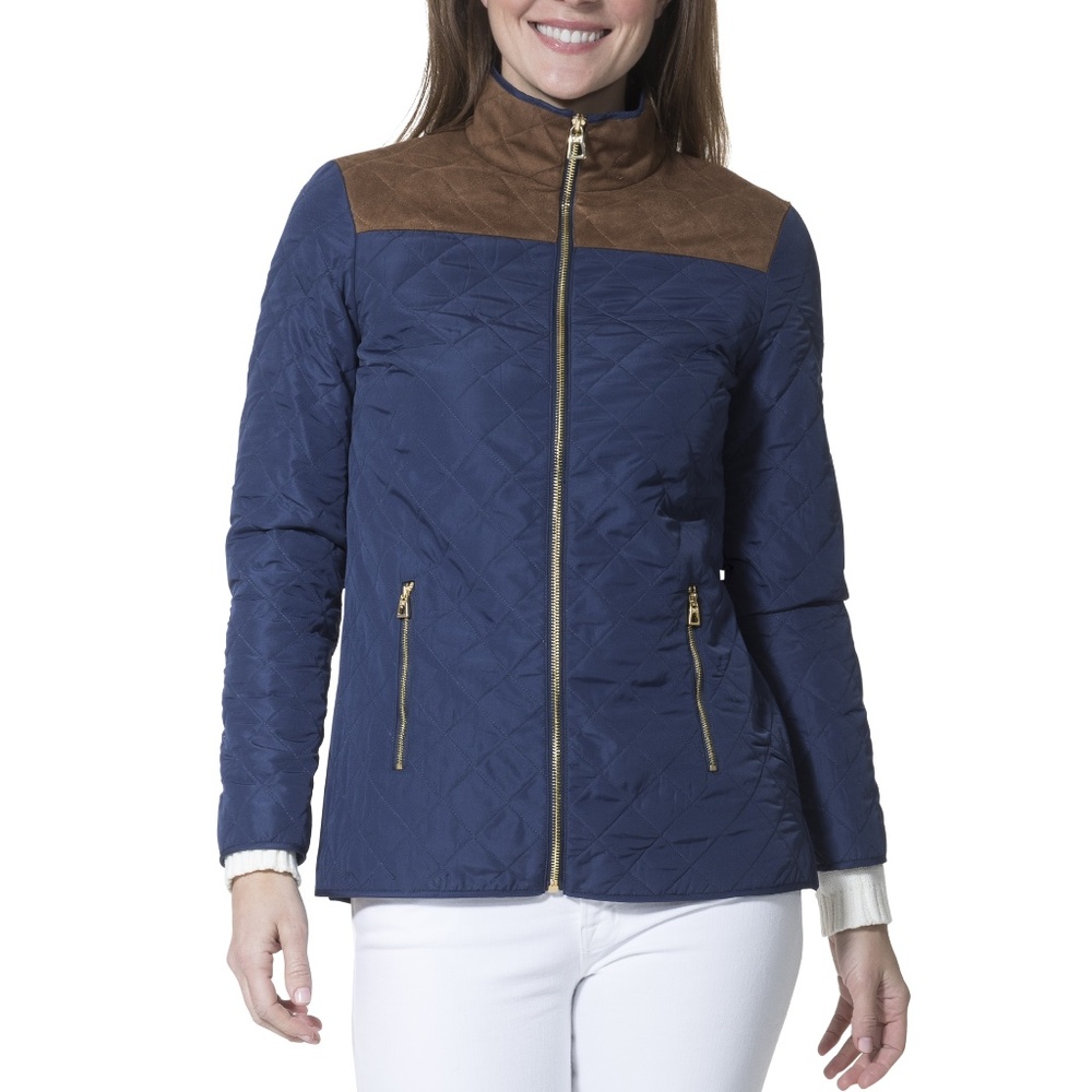 🛍️(NWT) Sail to Sable Quilted Navy Jacket